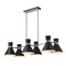 Z-Lite Soriano 6 Light Chandelier, Matte Black 728-6L-MB-BN - alternate 1